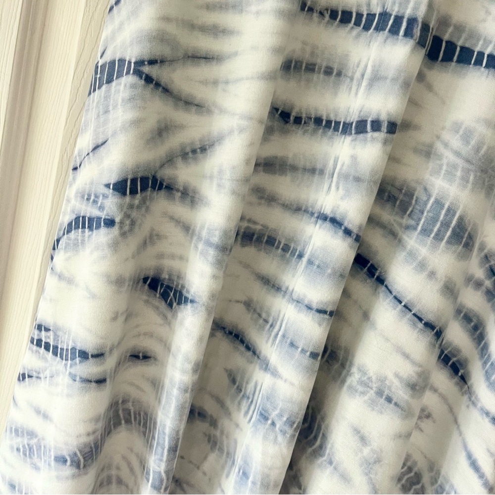 🫐 | PURE JILL | Blue Tie Dye Shift Dress 100% Cotton Beach Vacation • 3/$40 - Picture 5 of 11